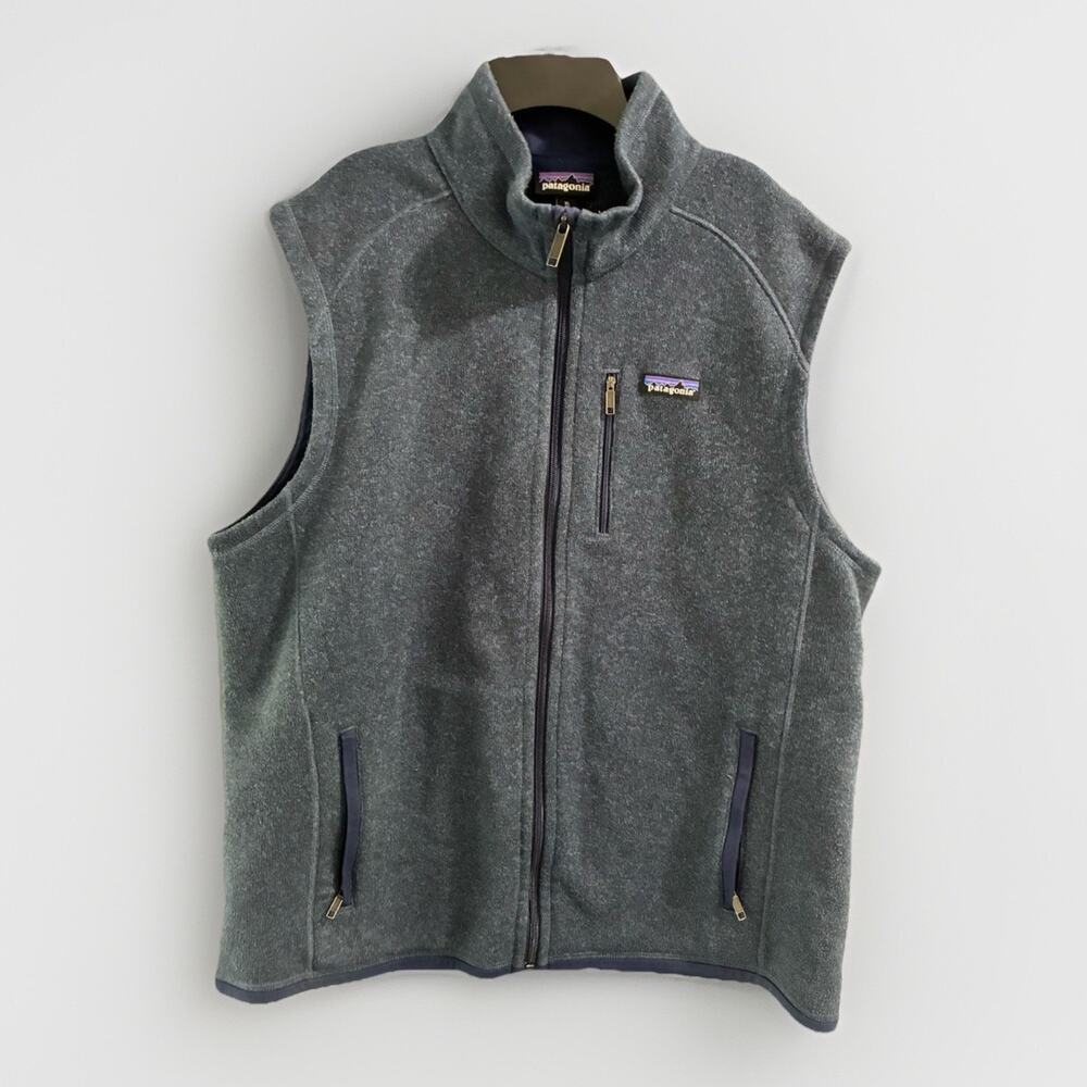 Patagonia Better Sweater Vest Full Zip Fleece Men’s XL Navy Blue Outdoor